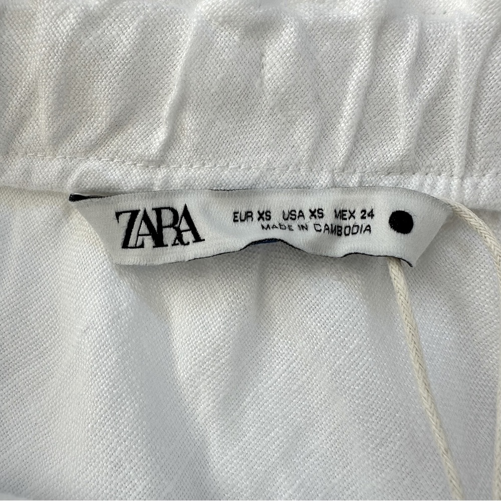 NWT Zara 100% Linen White Maxi Skirt - Picture 9 of 15
